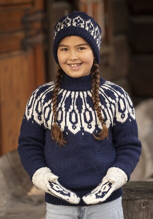 k-2604-01b "Vindel" genser m tilbehør