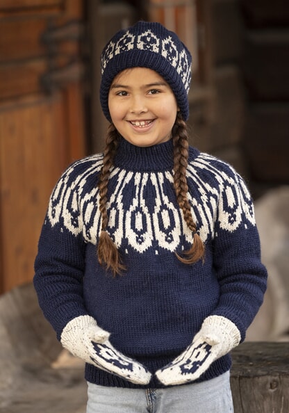 k-2604-01b "Vindel" genser m tilbehør