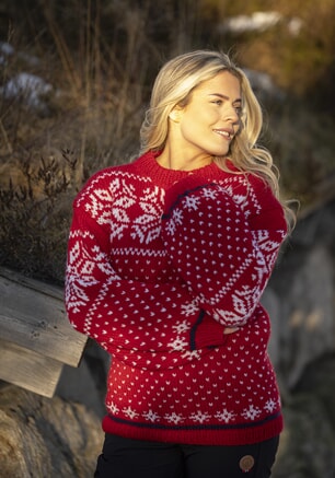 k-2605-02a "Snøfall" genser