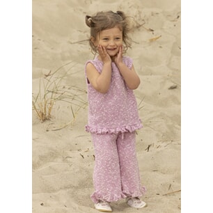 k-2614-01a "Sandrose" topp og bukse