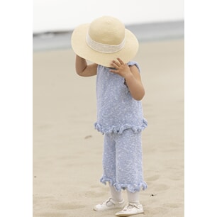 k-2614-01b "Sandrose" topp og bukse, kort