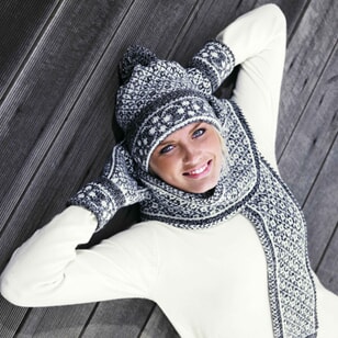 0907-1 Votter, skjerf og lue