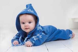 1006-3 Babydress og lue