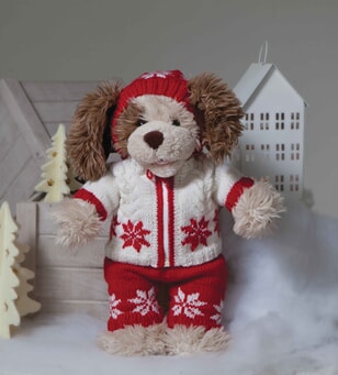 Jakke, lue  og bukse til bamse