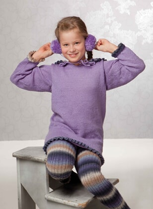 Munkekjole og tights