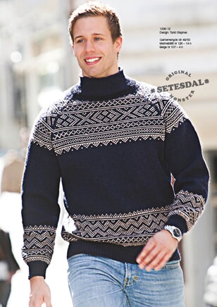 Genser med raglan