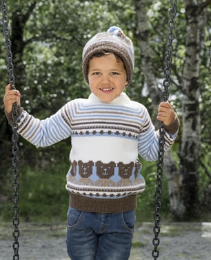 1511-6 "Teddy" Genser og lue