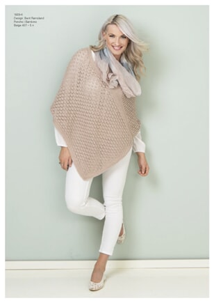 1609-4 Poncho strikket i Bambino