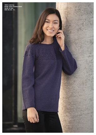 1903-6b "Kemma"-genser (mørk lilla)