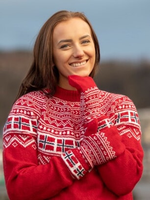 2003-3 Heia norge votter (Rød)