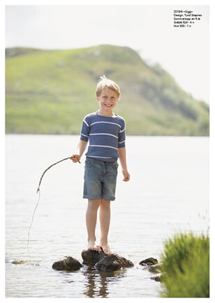 2018-6b "Gigg"- Sommertopp (Gråblå)