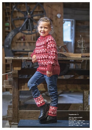 2021-4b "Oppfinner"-sokker m Brettekant Rosa