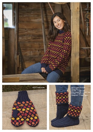 2021-4f "Oppfinner"-sokker m Brettekant Marine