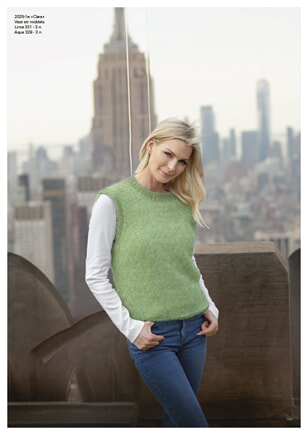 2025-1e "Clara"-vest Lime