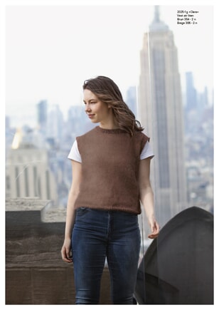 2025-1g "Clara"-vest Brun