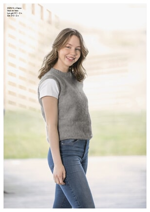 2025-1h "Clara"-vest Grå