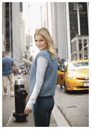 2025-1k "Clara"-vest Blå