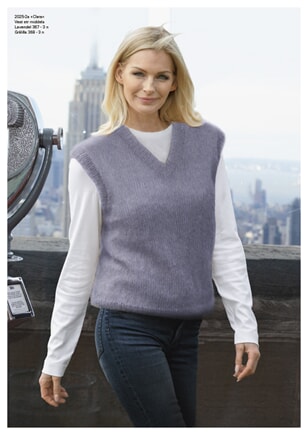 2025-2a "Clara"-vest Lavendel