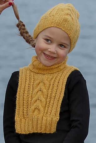 2033-7 "Mila"-hals og lue Barn