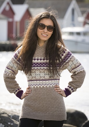 1709-1b Fryd genser, modell Troy dame