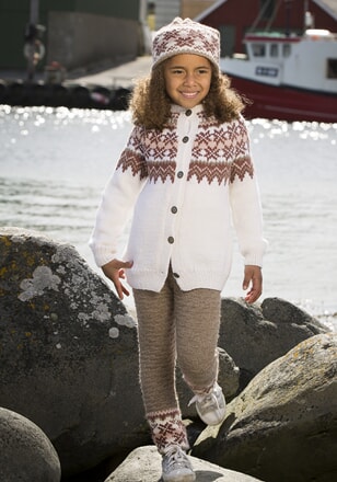 1709-6 Fryd kofte, bukse og lue barn