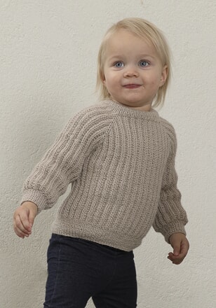 2204-4b "Tulle"-genser (Sand)