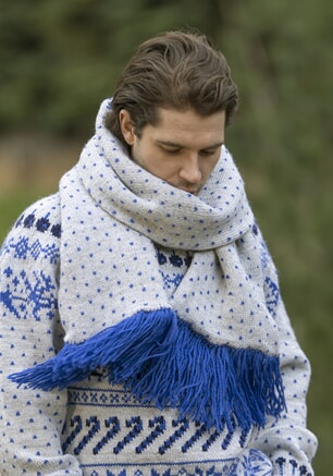 k-2238-05b "Snø"-skjerf